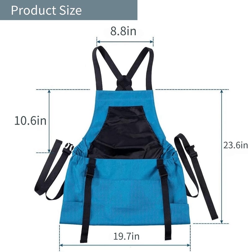 PULULA Gardening Apron for Women, Garden Aprons with Pockets, Harvest Apron for Fruit Vegetables, Gardening Gifts For Women - Image 2